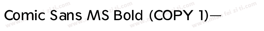 Comic Sans MS Bold (COPY 1)字体转换